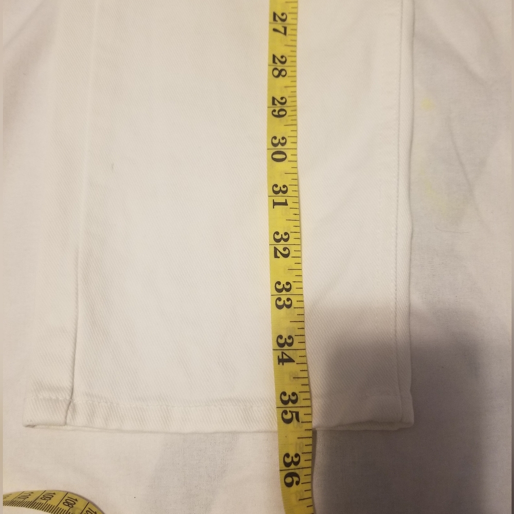 Closed Made in Italy White Skinny Pusher Jeans Women's Size 26 Color White - Picture 5 of 12